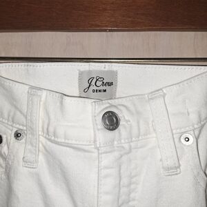 J. Crew Women's White Denim Jeans